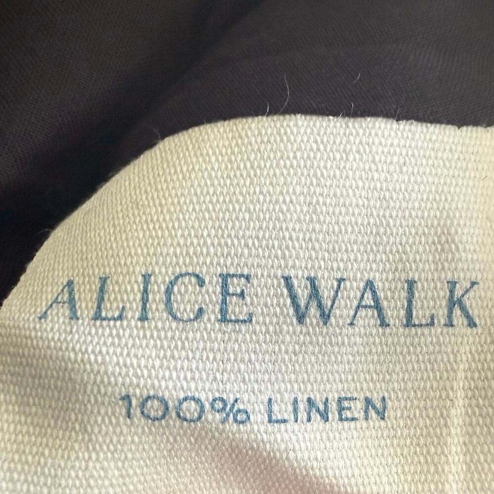 Alice Walk Black Linen Tiered Shirt Dress XL NWT Lagenlook Minimalist - Picture 6 of 6